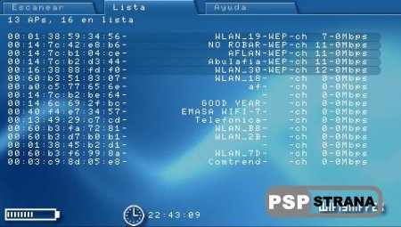 WiFiSniffer v0.2 [  PSP]