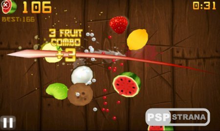 PSP  Fruit Ninja Final! (2012/ENG)