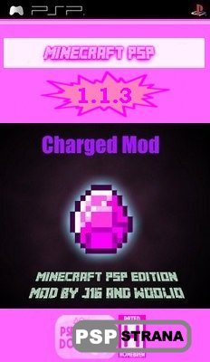 Minecraft PSP [Charged Mod] v 1.1.3 [HomeBrew][2015]